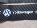 Качествени карбонови самозалепващи стикери за прагове с надпис и емблема Volkswagen Фолксваген кола , снимка 2