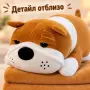 Плюшено животинче куче с меко одеяло – сладък приятел за уют и подарък, снимка 7