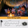 SLWOO Соларни лампи за външен монтаж - 5M 50 LED гирлянди, водоустойчиви, 2 режима, топло бяло, снимка 7