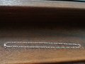 Сребърен синджир дължина около 45см може да се направи с дължина по Ваш избор, снимка 1 - Колиета, медальони, синджири - 31859670