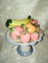 старинна фруктиера с плодове, снимка 1 - Декорация за дома - 33737687