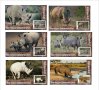 Чисти блокове Фауна Носорози Бял носорог  2019 от Тонго