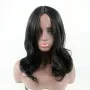 Черна къдрава синтетична перука на път, снимка 6