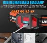 LED акумулаторен челник за глава, фенер за глава, USB зареждане, SOFT 3D, снимка 4