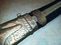 ПОРЪЧАН-АНТИК сабя-меч с кадифена ножница-60см-внос швеицария, снимка 16