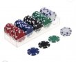 Покер чипове 100 покер чипа комплект в кутия, снимка 1