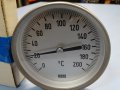 биметален термометър Wika thermometer ф100mm, 0/+200°C, L-650mm, снимка 8