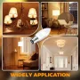 Нови 3 броя LED крушка BC3 6W 600LM, 50-60W еквивалент, топла светлина, снимка 6