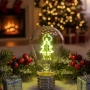 Коледна LED декоративна крушка с фигура – Елха / Love – Топъл празничен акцент за дома и подарък, снимка 7