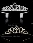 Златиста Сребриста диадема корона тиара метална детска дамска, снимка 1