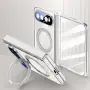Xiaomi 18 Fold Магнитен Калъф, Стъкло, 360° Стойка – Черен, Червен и Сребрист, снимка 4