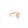 Златен дамски пръстен 1,35гр. размер:55 14кр. проба:585 модел:20111-6, снимка 2