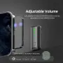 Безжичен лавалиер микрофон, 2 трансивъра, контрол на силата на звука, за Iphone/Android, снимка 2