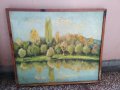 стара картина-пейзаж, снимка 2