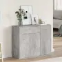 vidaXL Бюфет, бетонно сив, 88x30x70 см, инженерно дърво, снимка 2