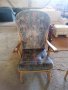 Масивен стол кресло  с дамаска внос от Европа , снимка 1 - Столове - 30429167