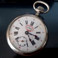 Колекционерски джобен часовник Роскопф, Rosscopf ancre, работи отлично, снимка 2 - Антикварни и старинни предмети - 40098575
