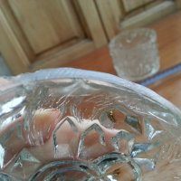 Антикварна стъклена захарница , снимка 4 - Антикварни и старинни предмети - 39470879