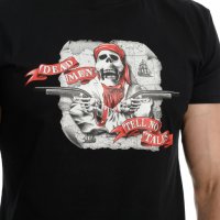 Нова мъжка тениска с дигитален печат Череп - Карибски пирати (Dead Men Tell No Tales), снимка 2 - Тениски - 37664227