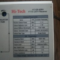 FTTH CATV Fiber Optical Receiver (OR-838H), снимка 2 - Части и Платки - 36679877