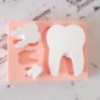 4 размера зъб зъбче зъби корен силиконов молд форма фондан шоколад гипс, снимка 2 - Форми - 38420097