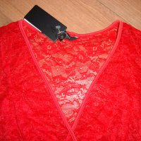 GUESS нова червена блуза, снимка 6 - Блузи с дълъг ръкав и пуловери - 31000018