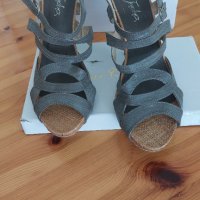 Обувки, сандали на висок ток, снимка 10 - Дамски обувки на ток - 40840770