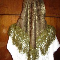 Забрадка за глава,брилянт с дълги ресни, част от национална носия, снимка 1 - Други - 30370616
