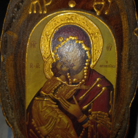 Икона на Св.Богородица с младенеца, снимка 12 - Икони - 36536492