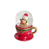 4168 Коледна снежна топка преспапие чашка с Дядо Коледа Снежко, снимка 5 - Декорация за дома - 42752182