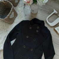 Черно сако двуредово закопчаване H&M блейзър , снимка 2 - Сака - 35495429
