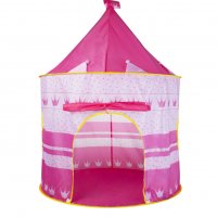 Детска палатка за игра + чанта за съхранение, Розова, Синя, 135х105 см, снимка 1 - Други - 39999617