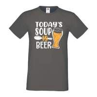 Мъжка тениска Today's soup is beer,Бира,Бирфест,Beerfest,Подарък,Изненада,Рожден Ден, снимка 12 - Тениски - 36389397