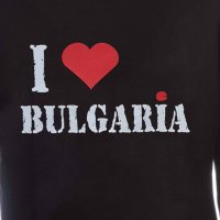 Нов мъжки суичър с трансферен печат I Love Bulgaria, Аз обичам България, снимка 2 - Суичъри - 31911956