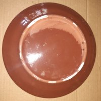 Стара голяма красива керамична чиния , пано, снимка 3 - Антикварни и старинни предмети - 37445879