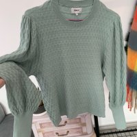 Пуловер цвят мента на Only в размер Л, снимка 7 - Блузи с дълъг ръкав и пуловери - 44407351