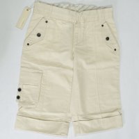 Дамски памучен 3/4 панталон в цвят крем марка Diesel - W29, снимка 2 - Панталони - 42534435