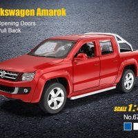 Метална количка Volkswagen Amarok, MSZ, отварящи се врати Код: 67336, снимка 1 - Коли, камиони, мотори, писти - 40323472