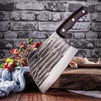 Нов Кухненски Нож Въглеродна Стомана Дървена Дръжка готвене дом кухня, снимка 7 - Съдове за готвене - 42552868