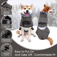 Палто за кучета XXL водоустойчиво светлоотразително, снимка 5 - За кучета - 42830183