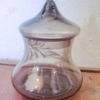 Стара бонбониера от калиево стъкло , снимка 4 - Антикварни и старинни предмети - 31795820