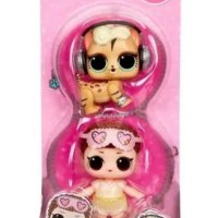 Комплект мини кукла L.O.L SURPRISE! и домашен любимец / LOL / ЛОЛ, снимка 3 - Кукли - 42821884