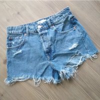 Zara - къси дънкови панталони, снимка 6 - Къси панталони и бермуди - 36611532