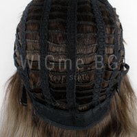 Дълга сивa омбре перука на вълни с бретон Ника, снимка 5 - Аксесоари за коса - 30987365