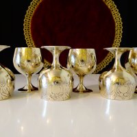 Английски чаши,никелово сребро,барок. , снимка 7 - Антикварни и старинни предмети - 38068394