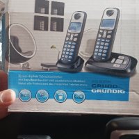 Нов безжичен стационарен телефонен апарат DECT Cordless Phone Grundig D210A , снимка 1 - Стационарни телефони и факсове - 42727857