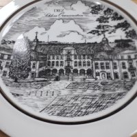 Немска порцеланова декоративна чиния K. P. M., снимка 3 - Декорация за дома - 34405973