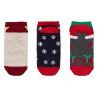 3 чифта Дамски Коледни чорапи Дядо Коледа, Къси, 36-42н, снимка 2 - Дамски чорапи - 42764415