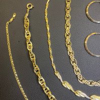 Златен Ланец синджир златни обеци златно ланче 14 к 585 gold zlato zlatni , снимка 6 - Колиета, медальони, синджири - 35165282