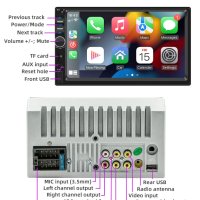 7" HD Touch Screen Мултимедия Bluetooth Mp5 USB, снимка 4 - Аудиосистеми - 44422448